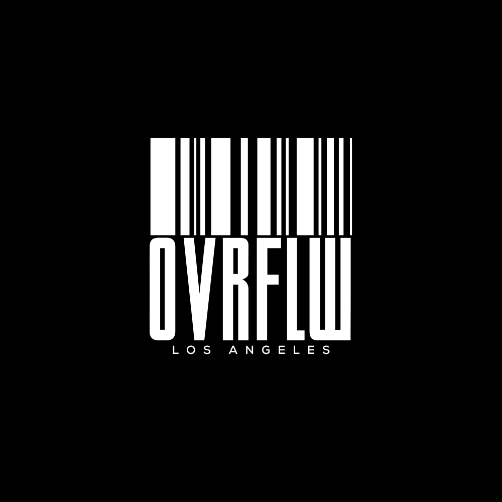 OVRFLW Los Angeles Inspired Premium Black Tee Cotton Minimalist Design