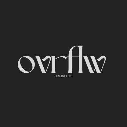 OVRFLW Los Angeles Inspired Premium Black Tee Cotton Minimalist Design